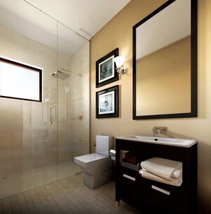 Attached Bathroom in Studio Apartment at Pilerne – for Sale