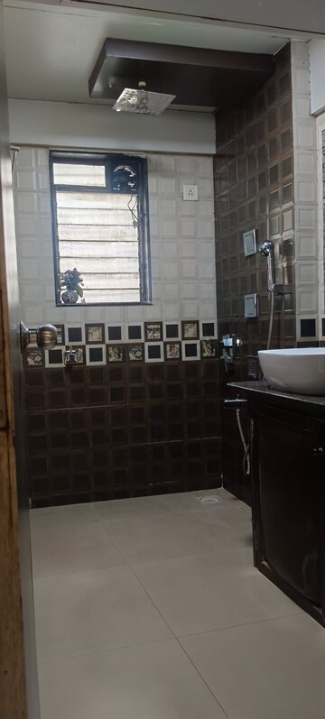 Bathroom in 3 BHK Apartment at Royal Palms, Goregaon East – for Rent