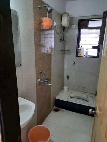 Bathroom in 2 BHK Apartment at Ambika Residency Malad West, Malad West – for Rent