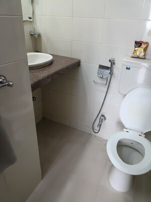 Bathroom in 1 BHK Apartment at Royal Palms, Goregaon East – for Rent