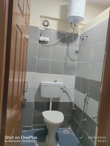 Bathroom in 1 RK Independent House at Hbr Layout – for Rent