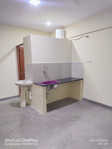 Kitchen in 1 RK Independent House at Hbr Layout – for Rent