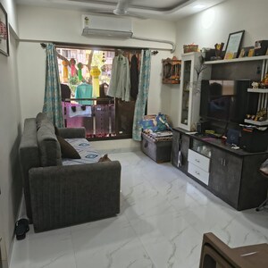 Living Room in 1 BHK Apartment at Vimal Nagar CHS, Kandivali West – for Sale