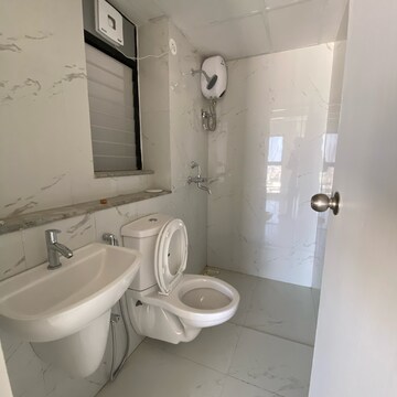Bathroom in 2 BHK Apartment at Runwal Gardens Phase 3, Kalyan Shilphata Road – for Rent