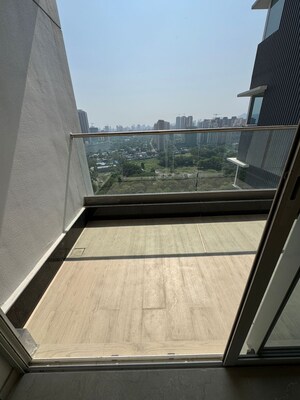 Balcony in 3 BHK Apartment at Courtyard by Narang Realty and The Wadhwa Group, Pokhran Road No Two – for Sale