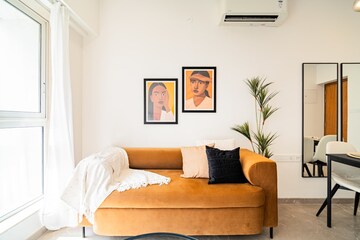 Living Room in 1 BHK Apartment at Skylink Sky Heights, Andheri East – for Sale