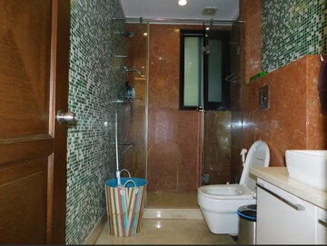 Bathroom in 4 BHK Apartment at Anand Lok – for Rent