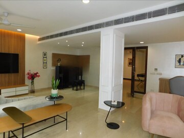 Living Room in 4 BHK Apartment at Anand Lok – for Rent