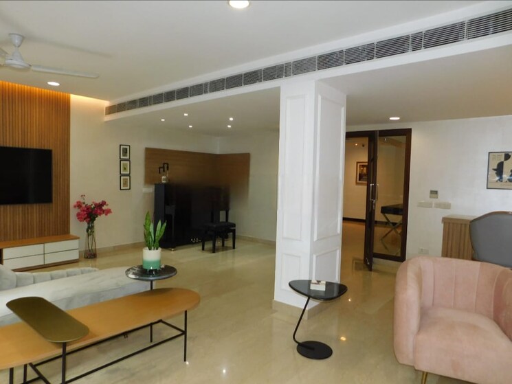 Living Room, anand lok 4 Bedroom 4500 Sq.Ft. Apartment In Anand Lok Delhi 9414980