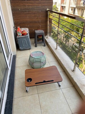 Balcony in 2 BHK Apartment at Highland Park Chandigarh, Bhabat – for Rent