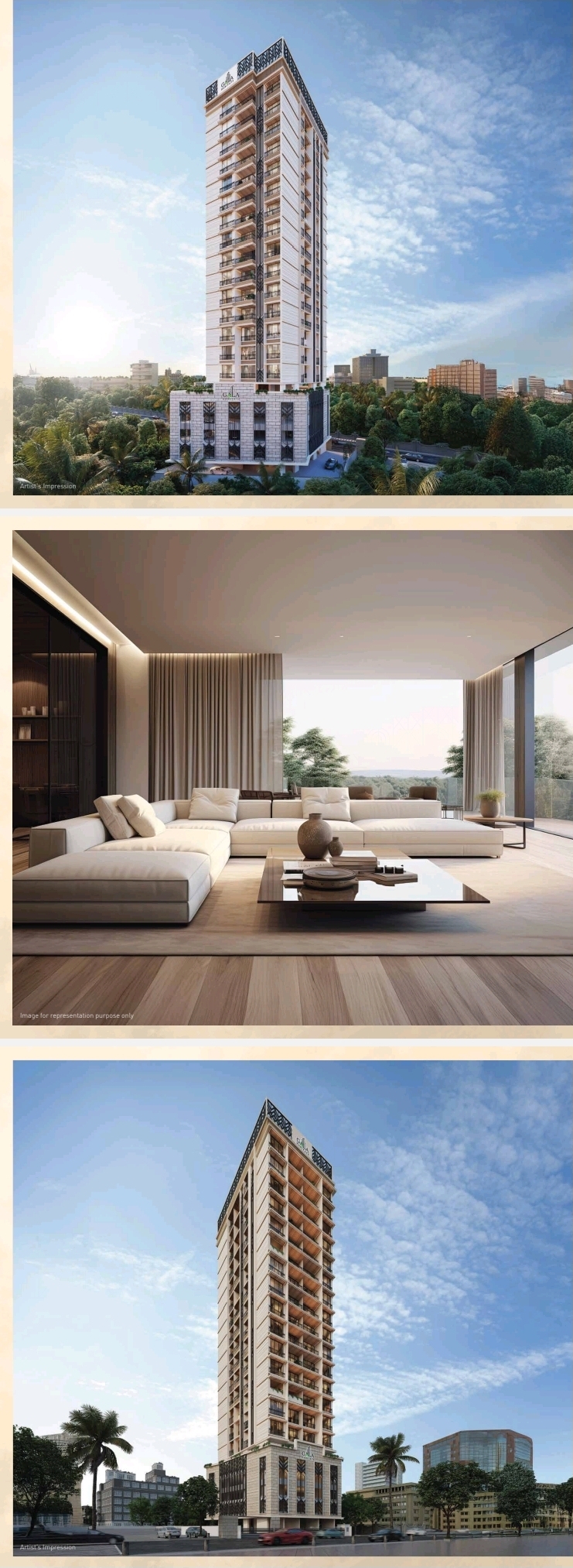 3 BHK + Pooja Room 1699 Sq.Ft. Apartment in Gala Paramount