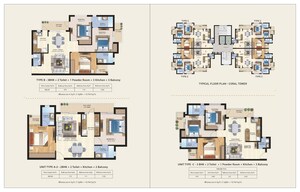 Floor Plan in 2 BHK Apartment at Ajit Oro Atlantis, Jankipuram – for Sale