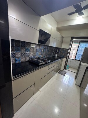 Kitchen in 2.5 BHK Apartment at Raheja Serenity, Kandivali East – for Rent