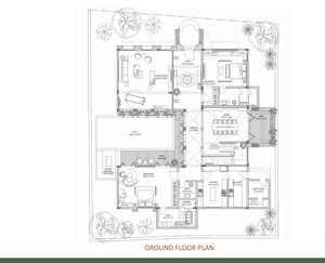 Floor Plan in 5 BHK Villa at Anjuna – for Sale