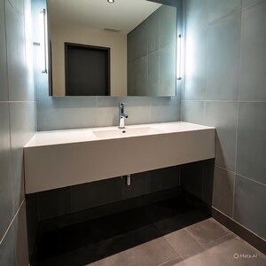 Bathroom in 2 BHK Apartment at Railway Road  – for Rent