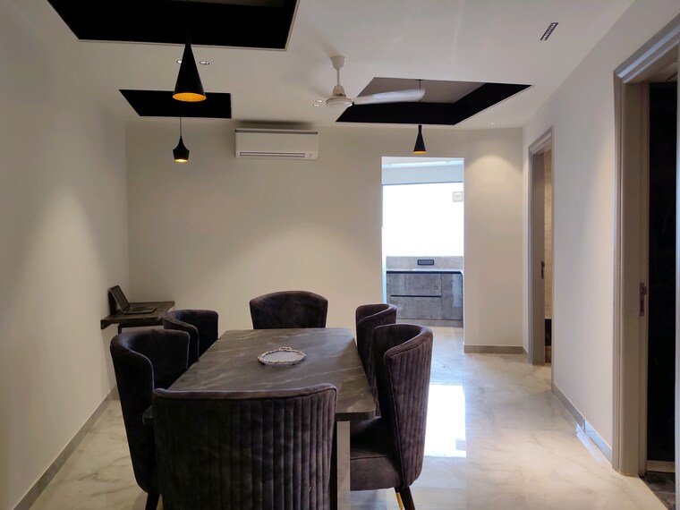Dining area, aez-aloha 2.5 Bedroom 1600 Sq.Ft. Builder Floor In Sector 57 Gurgaon 9417203