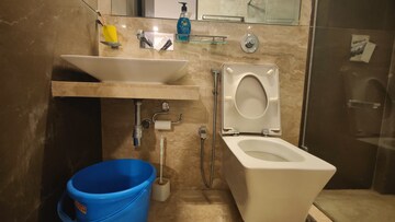 Bathroom in 2 BHK Apartment at Dosti Group Imperia, Manpada – for Rent