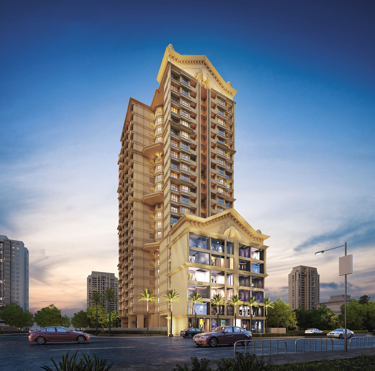 3 BHK + Pooja Room 769 Sq.Ft. Apartment in Sai Satyam Homes