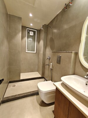 Bathroom in 3 BHK Builder Floor at Gupta Awas, Sector 43 – for Rent