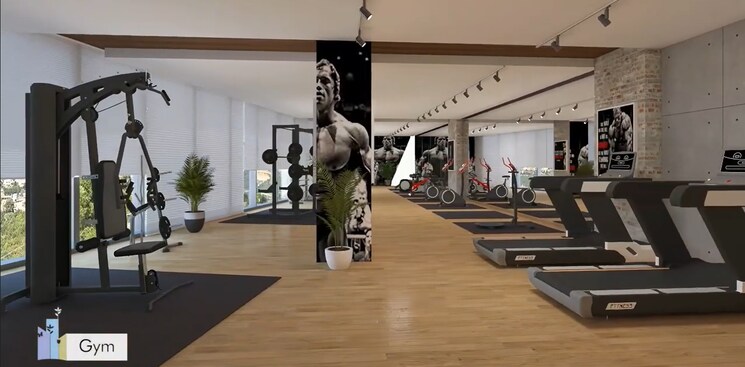 Gym, hallmark-skyrena 2 Bedroom 1325 Sq.Ft. Apartment In Narsingi Hyderabad 9418560