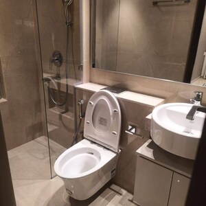 Bathroom in 3 BHK Apartment at Shree Samarth Aura, Bhandup Industrial Area – for Sale