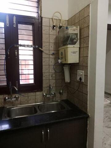 Kitchen in 1.5 BHK Builder Floor at Sector 18 – for Rent