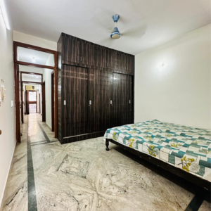 Bedroom in 2 BHK Builder Floor at Malviya Nagar – for Rent