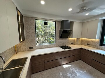 Kitchen in 3 BHK Builder Floor at Greater Kailash I – for Rent