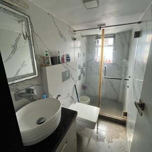 Bathroom in 2 BHK Apartment at Simran CHS Santacruz, Vithaldas Nagar – for Rent