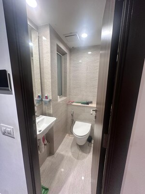 Bathroom in 1 BHK Apartment at Hiranandani Regent Hill, Powai – for Rent