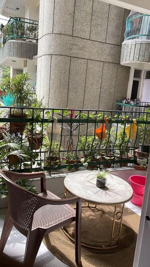 Balcony in 3 BHK Apartment at AWHO Devinder Vihar, Sector 56 – for Rent