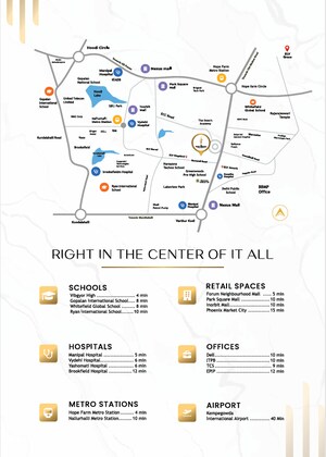 Floor Plan in 2 BHK Apartment at ELV High Garden, Whitefield – for Sale