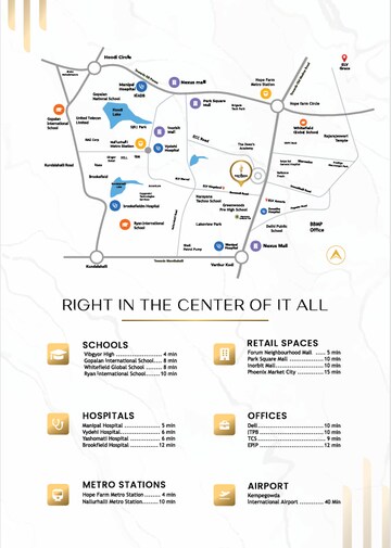 Floor Plan in 2 BHK Apartment at ELV High Garden, Whitefield – for Sale