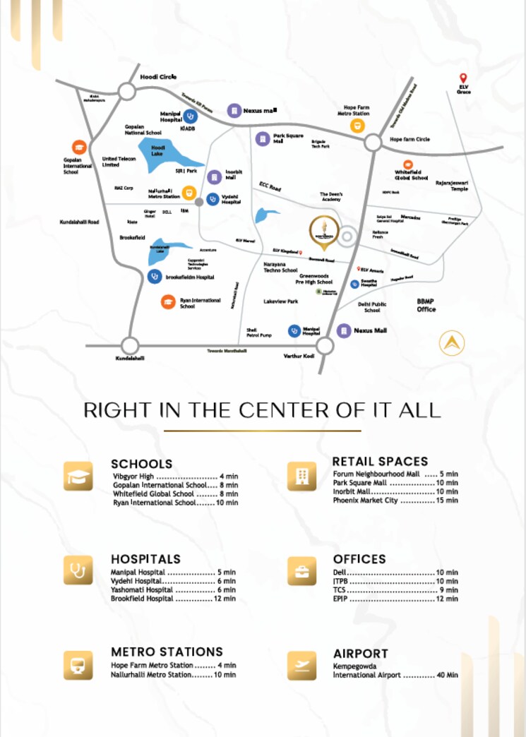 Floor Plan, elv-high-garden 2 Bedroom 1300 Sq.Ft. Apartment In Whitefield Bangalore 9418827