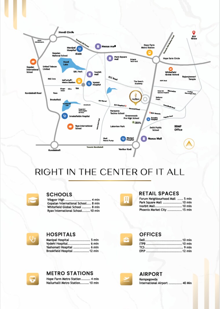 Floor Plan, elv-high-garden 2 Bedroom 1300 Sq.Ft. Apartment In Whitefield Bangalore 9418827
