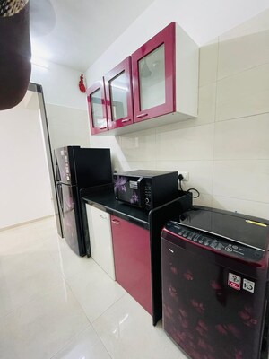 Kitchen in 2 BHK Apartment at Sheth Vasant Oasis, Andheri East – for Rent