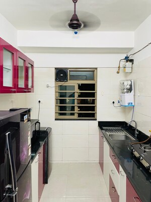 Kitchen in 2 BHK Apartment at Sheth Vasant Oasis, Andheri East – for Rent