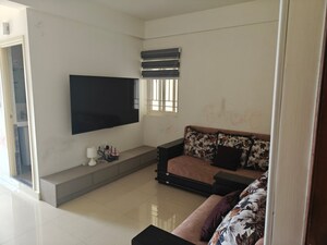 Living Room in 2 BHK Apartment at Evershine Northeast Apartments, Gattahalli – for Rent