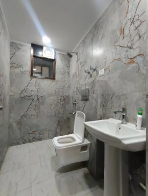 Bathroom in 3 BHK Builder Floor at Chattarpur – for Rent
