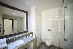 Bathroom in 2 BHK Builder Floor at Defence Colony – for Rent