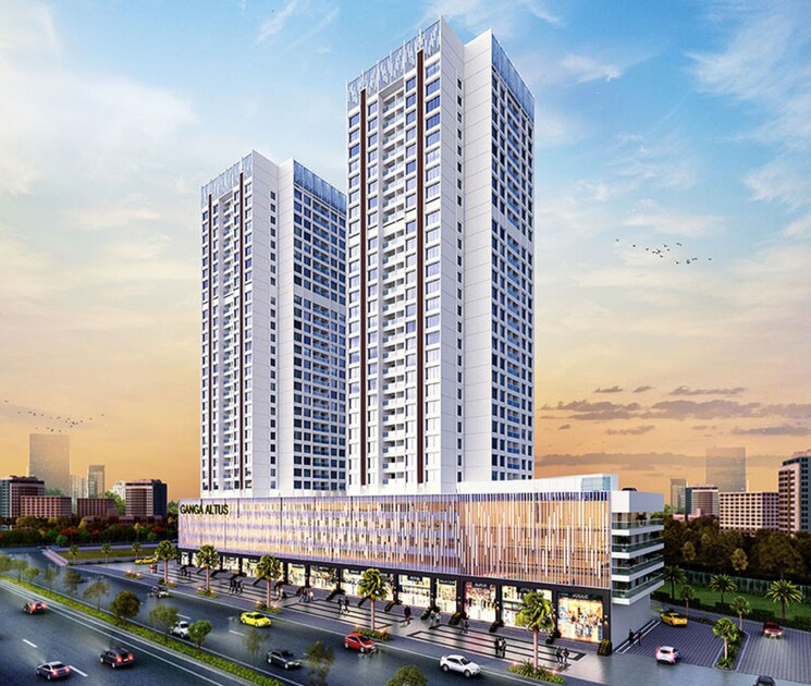 Exterior View, goel-ganga-altus 3 Bedroom 1300 Sq.Ft. Apartment In Kharadi Pune 9418817