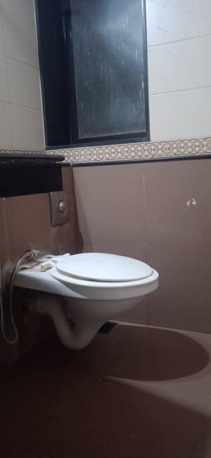 Bathroom in 3 BHK Apartment at Sangam CHS, Goregaon East – for Rent