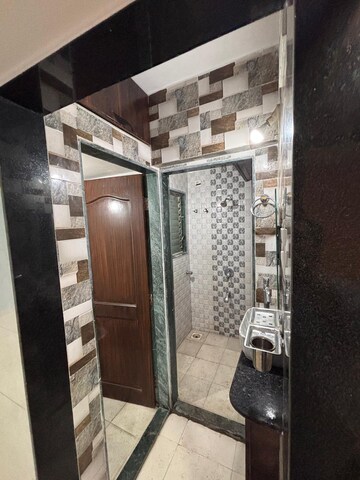 Bathroom in 1 BHK Apartment at Sujata CHS Kharghar, Kharghar – for Rent