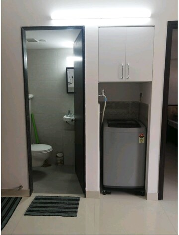 Bathroom in 1 BHK Apartment at Lodha Quality Home Tower 5, Majiwada – for Rent