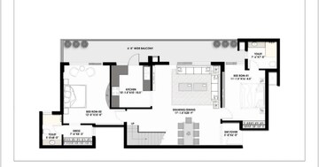 Floor Plan in 3 BHK Penthouse at Sector 20 – for Sale