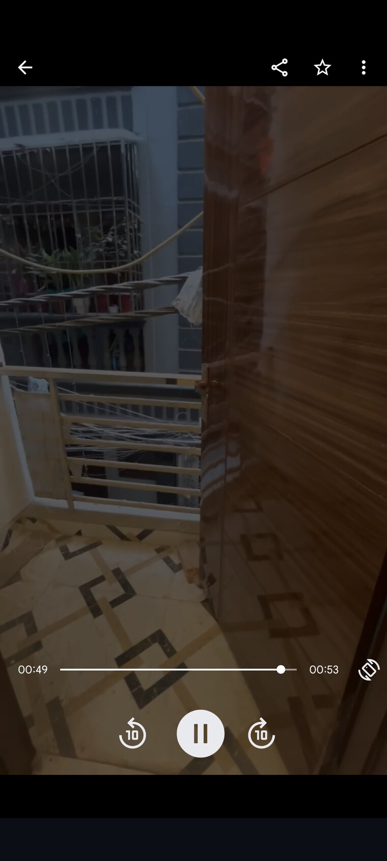 Balcony, govindpuri 2 Bedroom 500 Sq.Ft. Builder Floor In Govindpuri Delhi 9419860