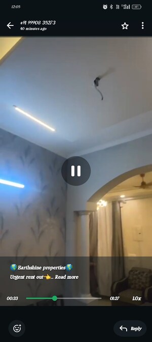 Building Lobby in 2 BHK Builder Floor at Indrapuram – for Rent