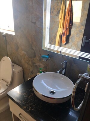 Bathroom in 3 BHK Builder Floor at Ansal API Esencia, Sector 67 – for Rent