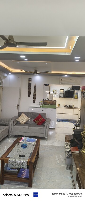 Living Room in 2 BHK Apartment at Mahesh Apartments, Vasundhara Enclave – for Sale