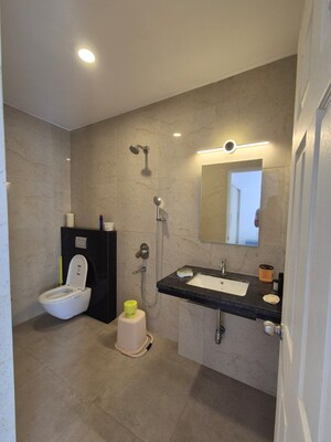 Bathroom in 3 BHK Apartment at Mapusa – for Rent